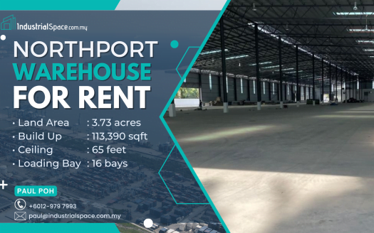 Warehouse For Rent in Northport – Klang BU 113k Sqft