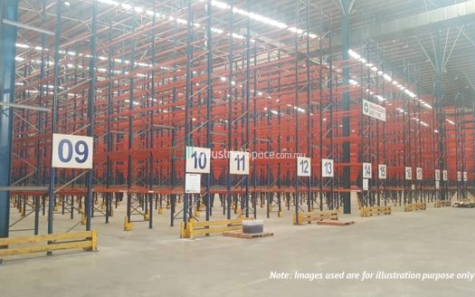 Warehouse for Rent in Shah Alam with Racking