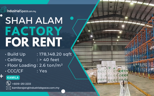 Factory for rent in Shah Alam Bu 178k Sqft (11)