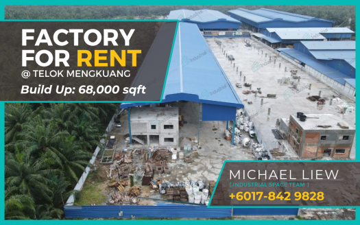 factory for rent in telok mengkuang, telok panglima garang bu 68,000 Sqft call michael 0178429828